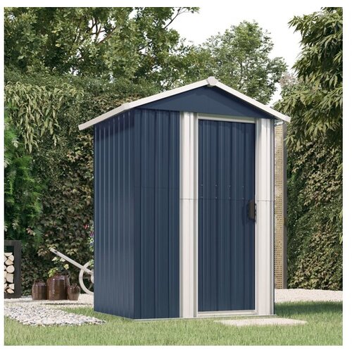  Vrtna lopa antracitna 126x97,5x177 cm pocinkano jeklo Slike