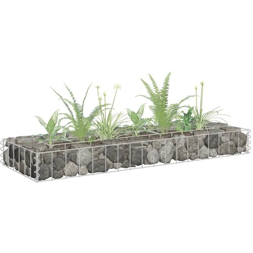 vidaXL Povišena gabionska gredica od pocinčanog čelika 90 x 30 x 10 cm Cijene
