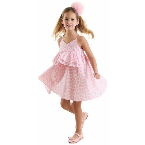 mshb&g Pink Polka Dot Girl Poplin Dress Slike