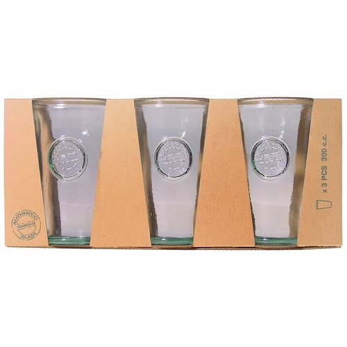 Ego Dekor set s tri čaše od recikliranog stakla authentic, 300ml