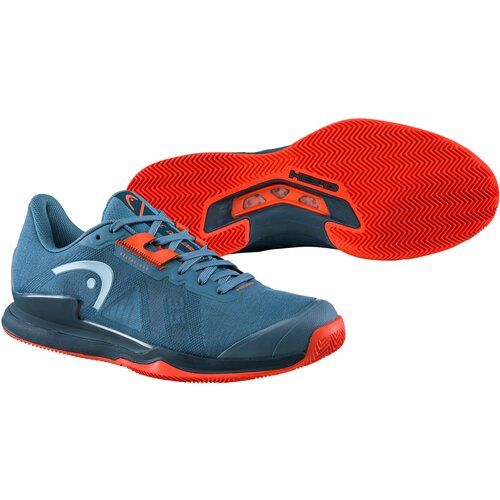 Head Sprint Pro 3.5 Clay Grey/Orange EUR 40.5 Men's Tennis Shoes Slike