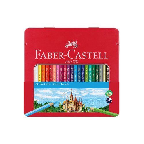 Faber Castell drvene bojice vitez 1/24 metalna kutija 115824 ( 3615 ) Slike