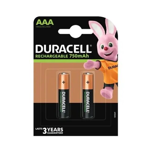 Duracell 2 komada-Punjiva baterija Duralock AAA HR03 / DC2400 Slike