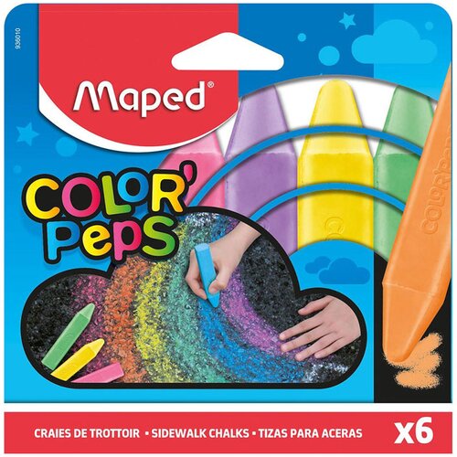 Maped Kreda Color&amp;amp;apos;Peps Jumbo, 6 kosov Slike