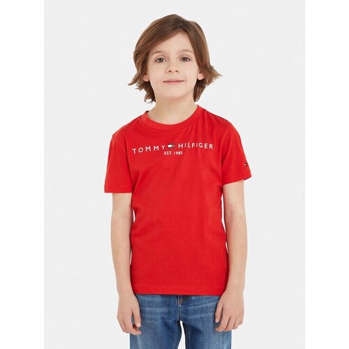 Tommy Hilfiger Majica Essential KS0KS00210 S Rdeča Regular Fit Slike