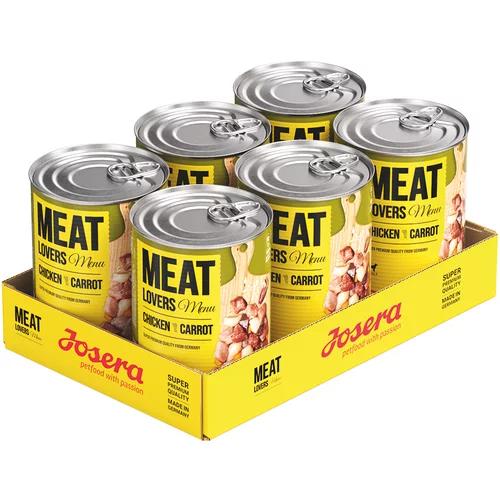 Josera Ekonomično pakiranje: Meatlovers Menu 12 x 400 g - Piletina i mrkva