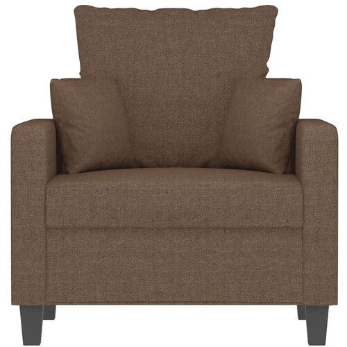  Fotelja smeđa 60 cm od tkanine Slike