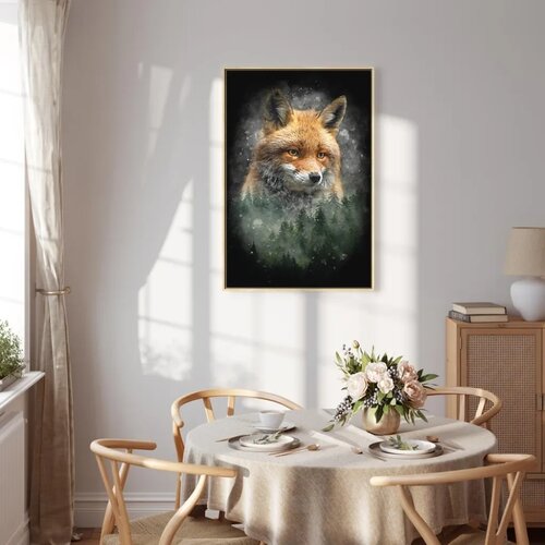  Slika - Forest Life (1 Part) Vertical 80x120 U prirodnom drvenom okviru Slike