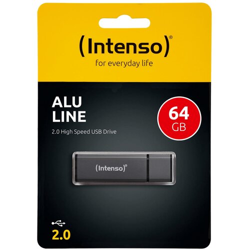Intenso USB Flash drive 64GB Hi-Speed USB 2.0 Alu Line Alu-a Slike