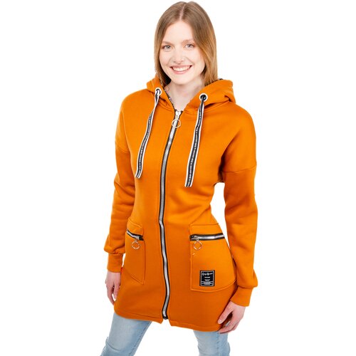 Glano Women&amp;#039;s Extended Sweatshirt - orange Slike