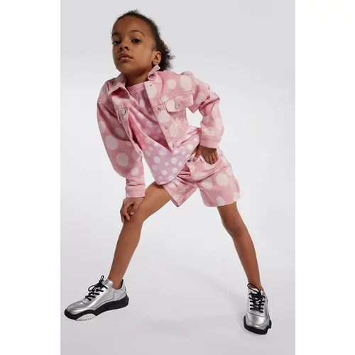 Marc Jacobs Dječje traper kratke hlače boja: ružičasta, s uzorkom, podesivi struk