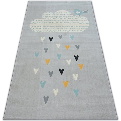 RugsX Preproge Preproga PASTEL 18409/652 - Oblak Srca Ptice 120x170 cm Siva Cene