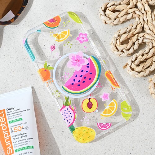  Maska za iPhone 16 6.1 Summer Fruits Print Magsafe Slike