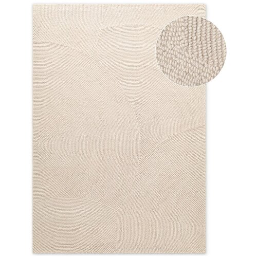 Hanse Home Ročno tkana volnena preproga v svetli naravni barvi 80x150 cm Eleni Natural White &amp;ndash; Slike