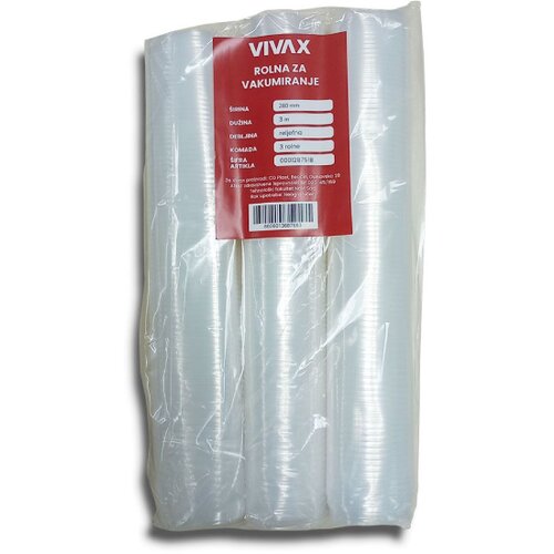 Vivax rolna za vakumiranje 280 mm x 3 m 3 rolne 1287518 Slike