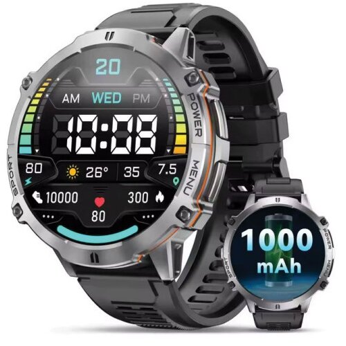 Oukitel BT13 smart Watch/1000mAh/AI chatgpt/bt Calls/SpO2,Health monitoring/fitness Cene