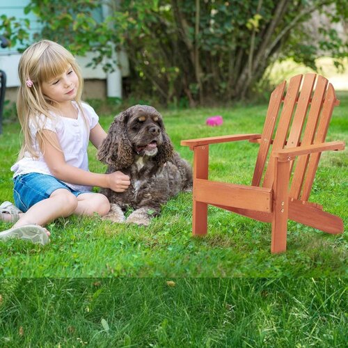 Kinder Home Dječji stol ležaljka Adirondack, relaksacija u vrtu, dvorištu, balkonu, terasi, kampiranju i na plaži, drveni Cene