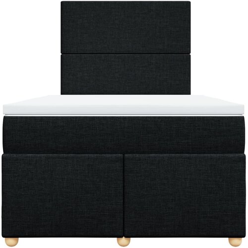  Krevet box spring s madracem crni 120 x 190 cm od tkanine Slike