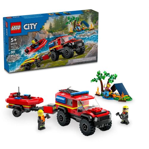 Lego City: Gasilski tovornjak 4x4 z reševalnim čolnom Cene