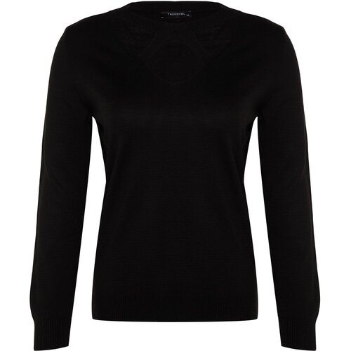 Trendyol Curve Plus Size Sweater - Black - Regular fit Cijene