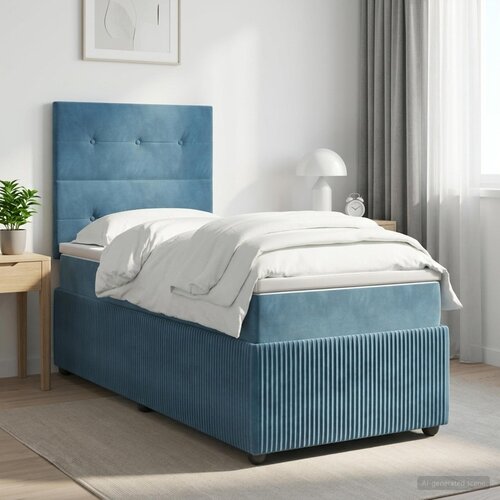  Boxspring krevet s madracem Plava 90 x 200 cm Bar&scaron;un Cijene