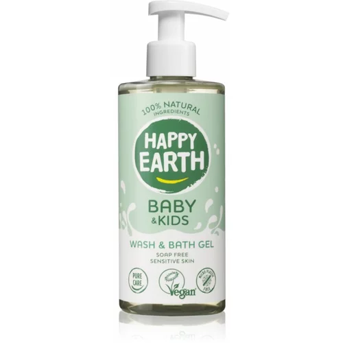 Happy Earth Baby & Kids 100% Natural Bath & Wash Gel gel za prhanje 300 ml