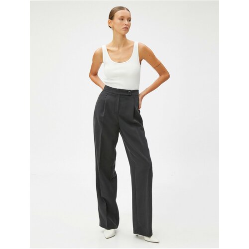 Koton Pocketed Palazzo Trousers Modal Blended Slike