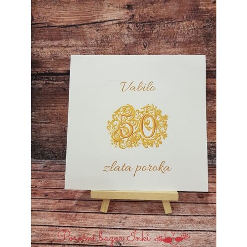  Vabila za ZLATO POROKO ZLP 100 Cene