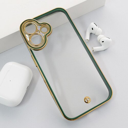  Maska za iPhone 16 Luxury Crystal Clear zelena Cene