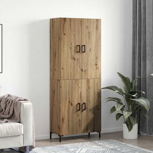 VidaXL Highboard hrast artisan 69.5 x 34 x 180 cm Konstruirano drvo Slike
