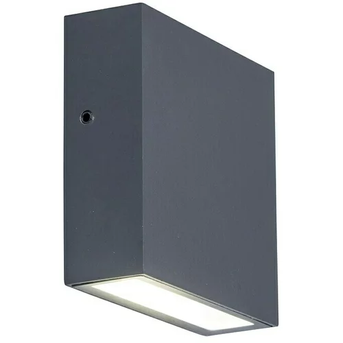 LUTEC Vanjska zidna LED svjetiljka (9,5 W, 3,8 x 11 x 11 cm, Tamnosive boje, IP54)