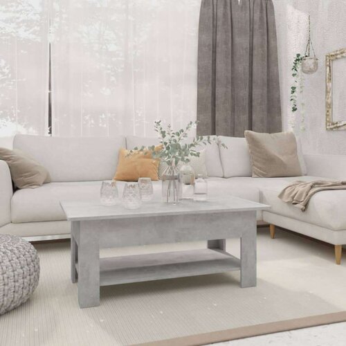 vidaXL stolić za kavu siva boja betona 102 x 55 x 42 cm od iverice Cijene
