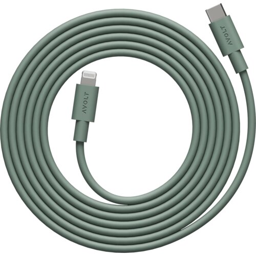AVOLT Cable 1 USB-C to Lightning - polnilni kabel - Oak green Cene
