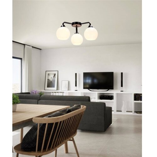 Candellux Lighting Plafonski luster CALDERA 3xE27/60W/230V, crne boje Cene
