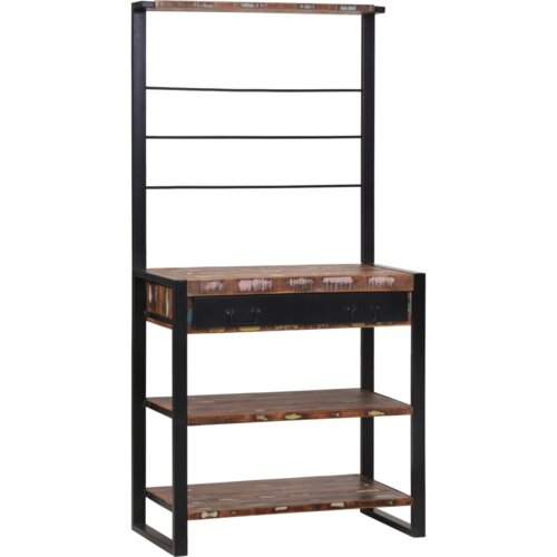  Kuhinjska polica Večbarvno in črno 80 x 40 x 160 cm - - večbarvno - 27.45 - 80 x 40 x 160 cm - 2025--Uvoz_4 Cene