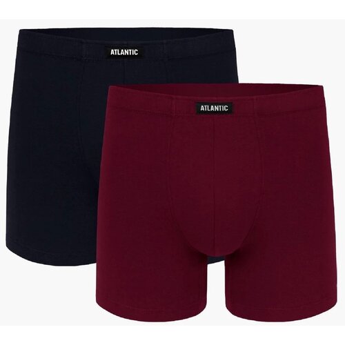 Atlantic Boxer shorts 2MH-173 A&amp;#039;2 M-2XL navy blue-wine 01 Slike