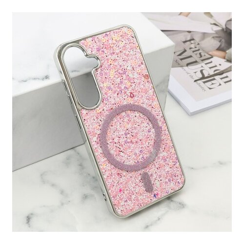  Futrole glam glow magsafe za samsung s921b/s931b galaxy s24 5g/s25 5g roze ( F121233 ) Cene