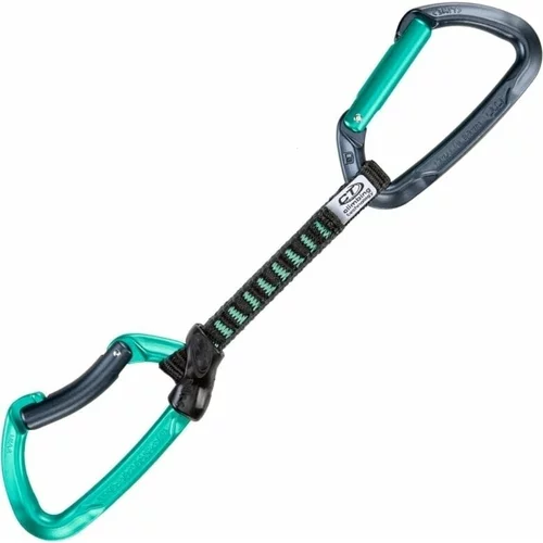 Climbing Technology Lime Set DY Quickdraw Solid Straight/Solid Bent Anthracite/Aquamarine 12.0 Penjačka karabinera