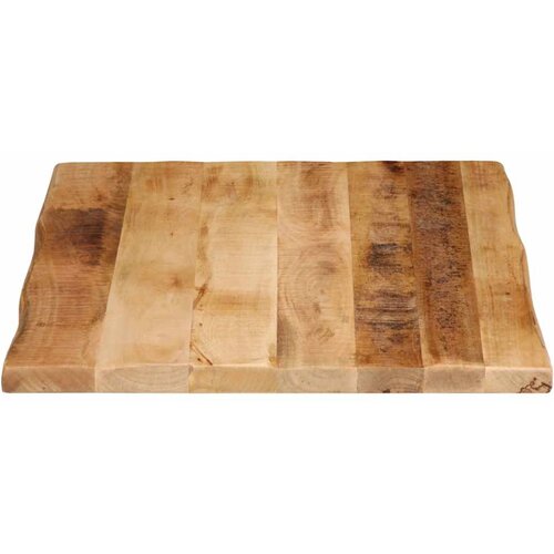 Stolna ploča sa živi rub 70x60x3,8 cm masivno grubo drvo manga Slike
