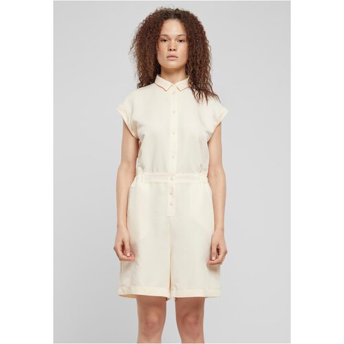 UC Ladies Viscose Twill Women&amp;#039;s Short Jumpsuit - Cream Slike
