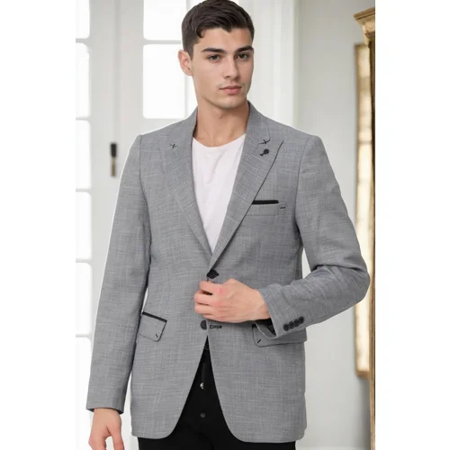 Dewberry C9058 MEN'S JACKET-GREY-2