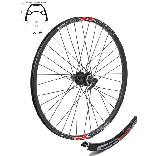 Crosser zadnji točak x6, dupli zid 27,5&quot jyd762, kaseta, alu - za disk 6b, crna ( 3001053 ) Cene
