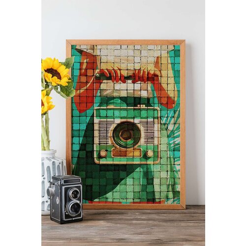 Wallity uramljena slika Popmosaıc11, 33x48 cm Cene
