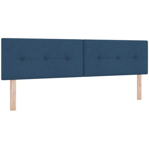 VidaXL Naslon za glavo z gumbi, modra, 180 cm, tkanina, (22048672) Slike
