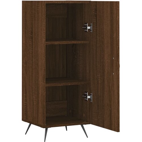  Komoda boja smeđeg hrasta 34,5 x 34 x 90 cm konstruirano drvo Slike