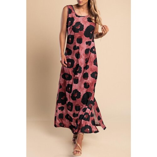 Fenzy Maxi Haljina S Leopard Uzorkom, Bordo Cijene