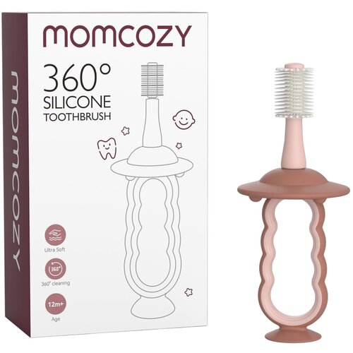 Momcozy silikonska četkica za zube 360&deg; pink Cijene