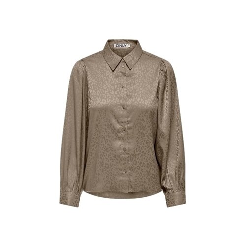 Only Topi & Bluze Shirt Lalley Zora L/S - Weathered Teak Bež Cene