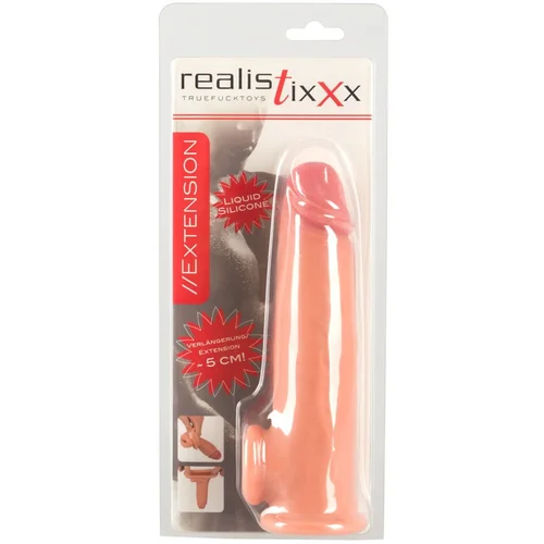 Realistixxx - podaljšek za penis - 19 cm (naravni)