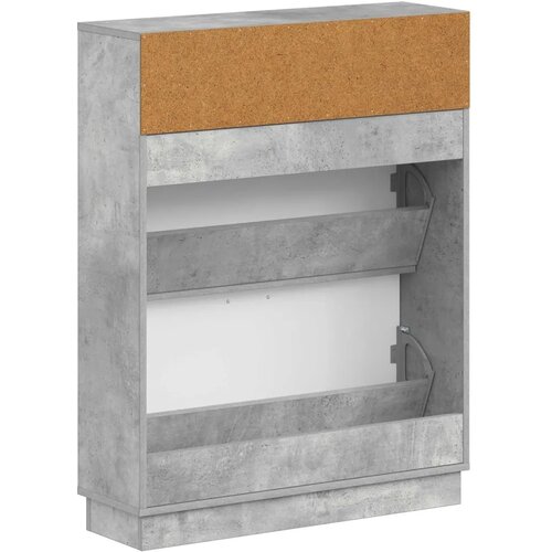  Ormar za cipele HOORN 78 x 24 x 100 cm Konstruirano drvo - Betonska siva Slike